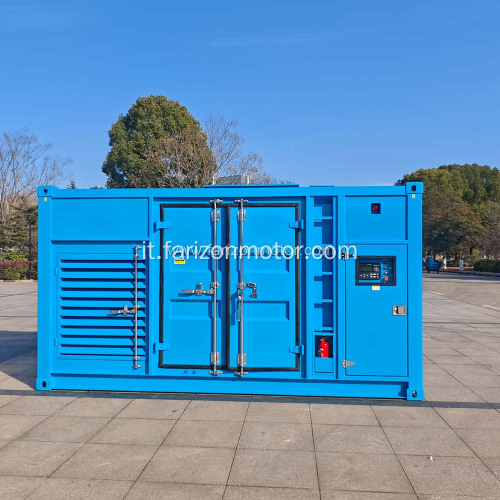 Gruppo elettrogeno a metanolo blu